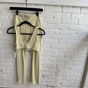 NWT We Wore What Leggings and Sports Bra Set